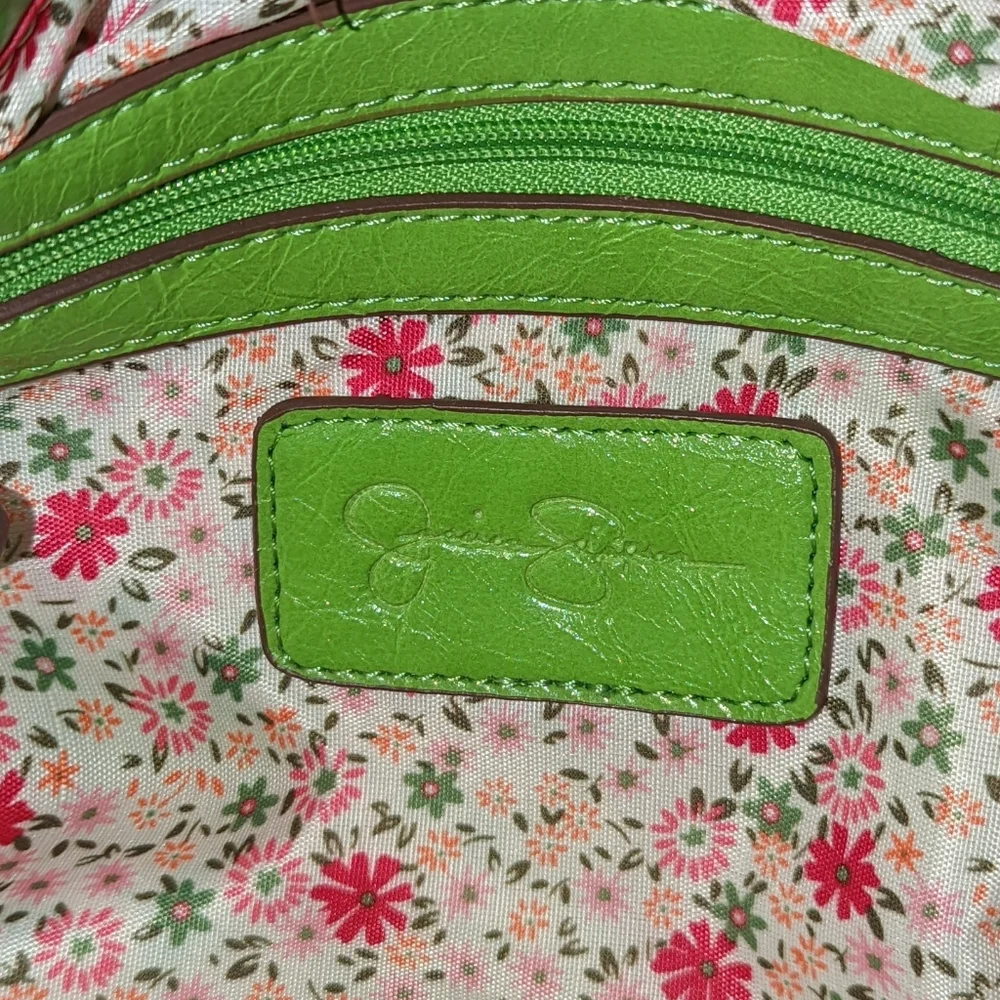 Jessica Simpson lime green shoulder bag.